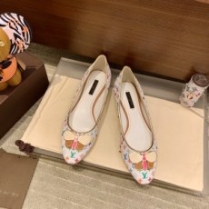 루이비통 LOUIS VUITTON 2020 SS 멀티 화이트 여성 플랫슈즈