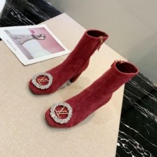 루이비통 LOUIS VUITTON 2020 SS 스웨이드 쿠빅로고 여성 쇼트부츠