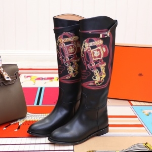 에르메스 HERMES 2020 SS 캐릭터 프린트 여성 롱부츠