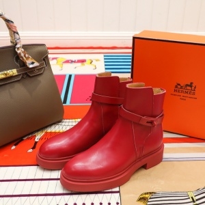 에르메스 HERMES 2020 SS 레더버클 여성 쇼트부츠