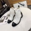 샤넬 CHANEL 2020 SS CC 각인로고 지퍼 여성 쇼트부츠
