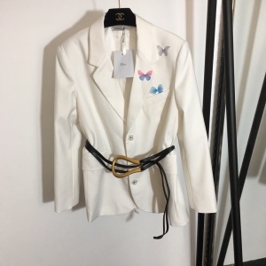 디올 DIOR 2020 SS 나비 캐릭터 벨트 카라 여성 자켓
