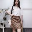 모스키노 MOSCHINO 2020 SS 곰돌이 반팔티 체크 스커트 여성 세트