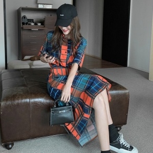 버버리 BURBERRY 2020 SS 체크 셔츠 치마 여성 세트