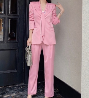 발렌티노 VALENTINO 2020 SS 리본 카라 자켓 바지 여성 세트