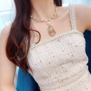 샤넬 CHANEL 2020 SS 체인 진주장식 여성 목걸이