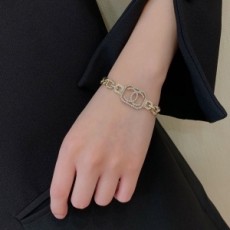 샤넬 CHANEL 2020 SS 진주 큐빅 체인 여성 팔찌