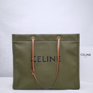 셀린느 CELINE 2020 SS 카바스 텍스타일 카키 숄더백 192172 커스텀급