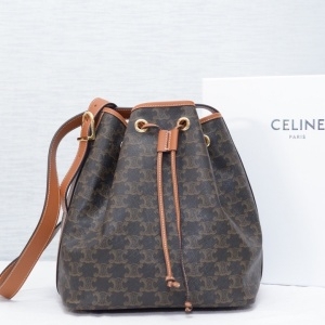 셀린느 CELINE 2020 SS 트리오페 드로우스트링 버킷백 191392 커스텀급