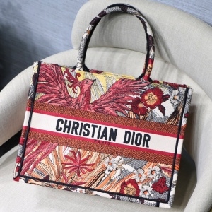 디올 DIOR 2020 SS 오블리크 플라워 레드 북 토트백 M1286 커스텀급