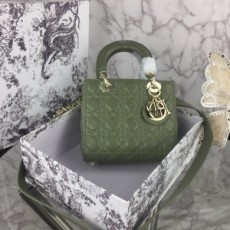 디올 DIOR 2020 SS 레이디백 램스킨 그린 스몰 토트백 커스텀급