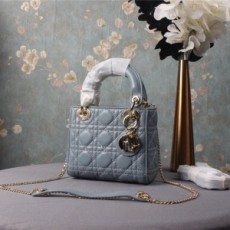 디올 DIOR 2020 SS 레이디백 램스킨 민트 미니 토트백 커스텀급
