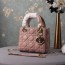 디올 DIOR 2020 SS 레이디백 램스킨 핑크 미니 토트백 커스텀급