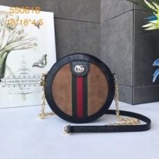구찌 GUCCI 2020 SS GG 오피디아 스웨이드 삼선 라운드 크로스백 550618 커스텀급