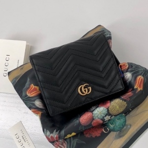 구찌 GUCCI 2020 SS GG 마몬트 마틀라세 폴드 월릿 546580 커스텀급