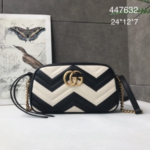구찌 GUCCI 2020 SS GG 마몬트 마틀라세 투톤 스몰 숄더백 447632 커스텀급