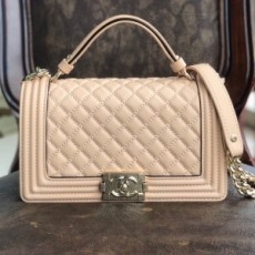 샤넬 CHANEL 2020 SS 램스킨 보이 토트백 미듐 커스텀급