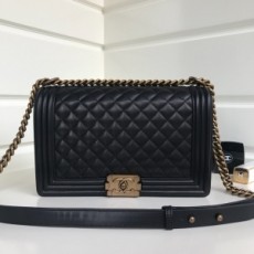 샤넬 CHANEL 2020 SS 램스킨 블랙 보이백 뉴라지 미러급