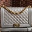샤넬 CHANEL 2020 SS 램스킨 그레이 보이백 뉴라지 미러급