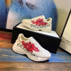구찌 GUCCI 2020 SS 라이톤 플라워 로고 커플 스니커즈 커스텀급