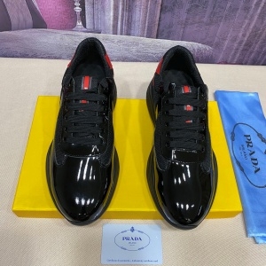 프라다 PRADA 2020 SS 에나멜 투톤 남성 슈즈