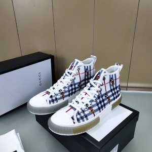 구찌 GUCCI 2020 SS 체크 디즈니 하이탑 남성 슈즈