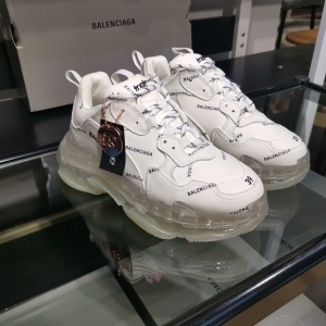발렌시아가 BALENCIAGA 2020 SS 트리플 업뎃버젼 올화이트 커플 슈즈