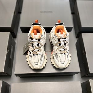 발렌시아가 BALENCIAGA 2020 SS 트랙 업뎃버젼 화이트오렌지 커플 슈즈