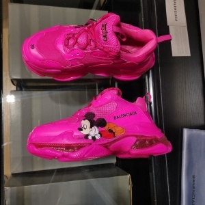 발렌시아가 BALENCIAGA 2020 SS 트리플 디즈니 핫핑크 커플 슈즈