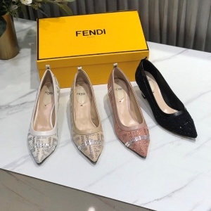 펜디 FENDI 2020 SS 큐빅 띠로고 펄 여성 슈즈