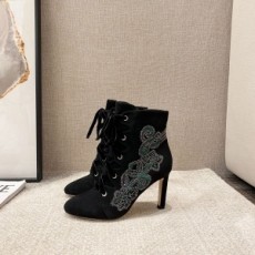 지미추 JIMMY CHOO 2020 SS 플라워 자수 여성 쇼트부츠
