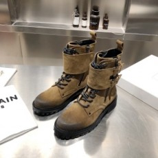 발망 BALMAIN 2020 SS 스웨이드 로고 여성 쇼트부츠