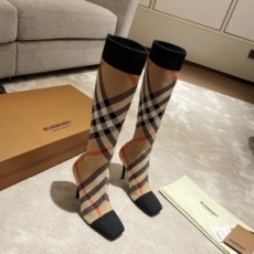 버버리 BURBERRY 2020 SS 체크무늬 여성 롱부츠