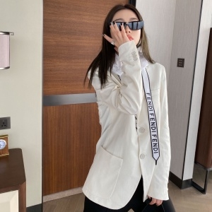 펜디 FENDI 2020 SS 띠로고 후드 여성 자켓