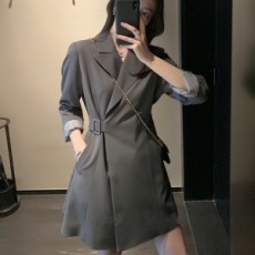 디올 DIOR 2020 카라 포켓 벨트장식 여성 원피스
