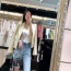 샤넬 CHANEL 2020 SS 트위드라인 패치로고 여성 자켓