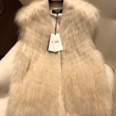 펜디 FENDI 2020 SS 여우퍼 니트 투톤 여성 조끼