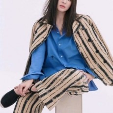 디올 DIOR 2020 SS 로고 자수 카라 여성 블라우스