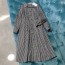 디올 DIOR 2020 SS 체크무늬 벨트 여성 롱셔츠