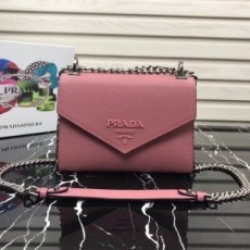 프라다 PRADA 프라다 모노크롬 사피아노 숄더백 1BD127 커스텀급