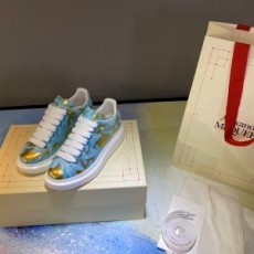 알렉산더 맥퀸 ALEXANDER MCQUEEN 2020 SS 업뎃버젼 오버솔 스카이골드 커플 슈즈 커스텀급