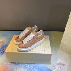 알렉산더 맥퀸 ALEXANDER MCQUEEN 2020 SS 업뎃버젼 오버솔 배이지핑크 커플 슈즈 커스텀급