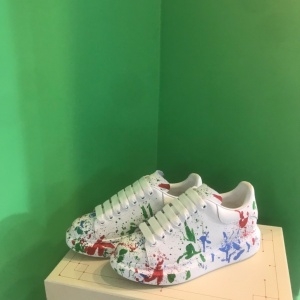 알렉산더 맥퀸 ALEXANDER MCQUEEN 2020 SS 업뎃버젼 오버솔 캐릭터무늬 커플 슈즈 커스텀급