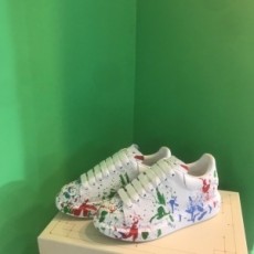 알렉산더 맥퀸 ALEXANDER MCQUEEN 2020 SS 업뎃버젼 오버솔 캐릭터무늬 커플 슈즈 커스텀급
