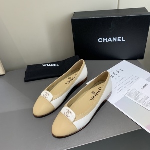 샤넬 CHANEL 2020 SS CC로고 자수 투톤 여성 슈즈