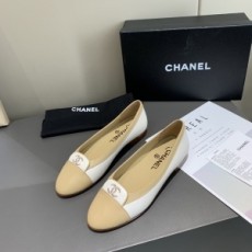 샤넬 CHANEL 2020 SS CC로고 자수 투톤 여성 슈즈