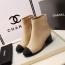 샤넬 CHANEL 2020 SS 진주로고 지퍼 여성 쇼트부츠