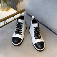 샤넬 CHANEL 2020 SS 진주로고 투톤 하이탑 여성 슈즈