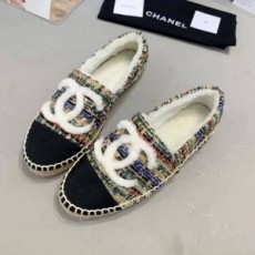 샤넬 CHANEL 2020 SS 트위드 CC로고 퍼안감 멀티 블랙코 여성 에스파듀