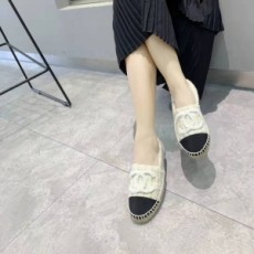 샤넬 CHANEL 2020 SS 트위드 CC로고 퍼안감 아이보리 블랙코 여성 에스파듀